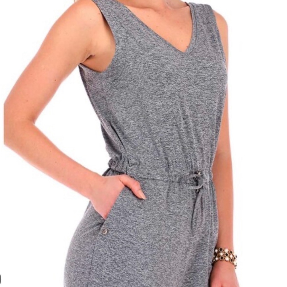 32 Degrees Cool Heathered Blue Sleeveless Jumpsuit | EUC | Sz XS